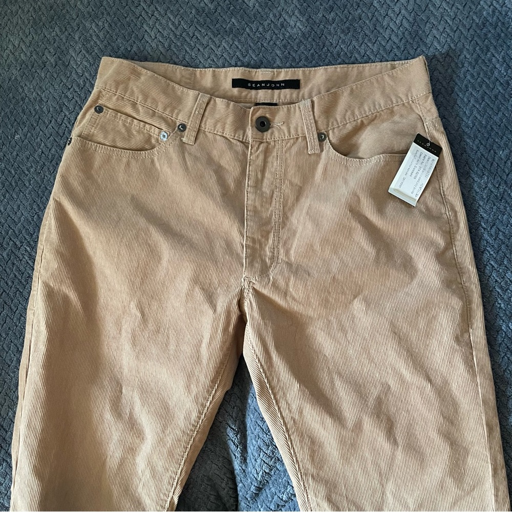 Sean John | Men's Tan Corduroy Pants | Size 32 | NWT